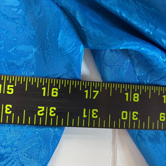 Handmade‎ Womens 80s Vibes Jacquard Puff Sleeve Drop Waist Dress Size S Preppy - Picture 4 of 7